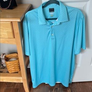 Greg Norman Collection Men's Aqua Polo Shirt